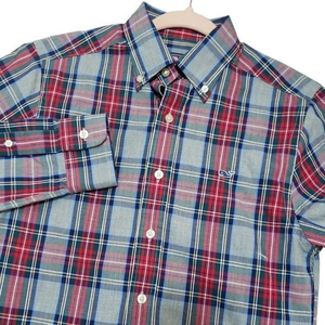 Vineyard Vines Men's Classic Preppy Plaid Button-down Size‎ XSMALL